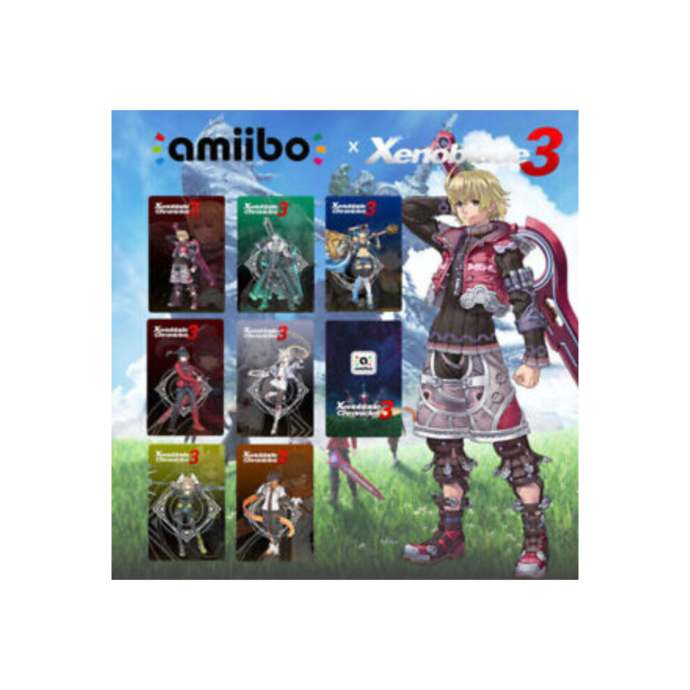 Newjass 7Pc For Nintendo Xenoblade Chronicles 3 Amiibo Card Shulk Monado Sword