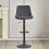 (1, GREY) 1X2X Bar Stools PU/ Velvet Breakfast Stool Chairs 4