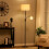 Living And Home 2 Light Floor Standing Lamp with Adjustable Head 2