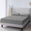 (Double (137 x 190 cm)) Extra Deep 25cm Grey Fitted Bed Sheets Pillowcases 2