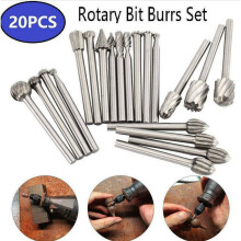 20pcs Solid Carbide Burrs For Dremel Rotary Tool 3mm Drill
