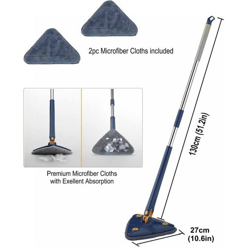 360° Rotatable Adjustable Cleaning Mop Extendable Triangle Mop 1