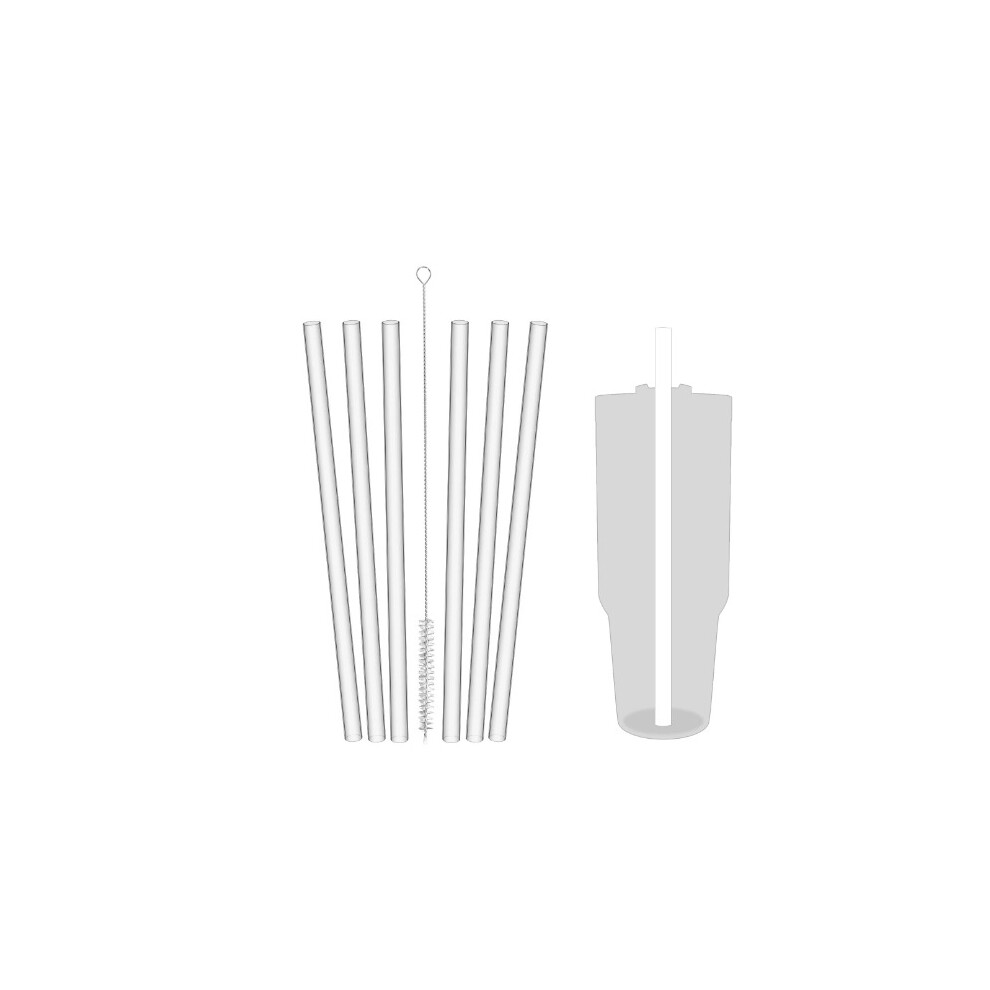 6x Suitable Stanley Adventure insulated cup straws 40oz compatible with 20/30
