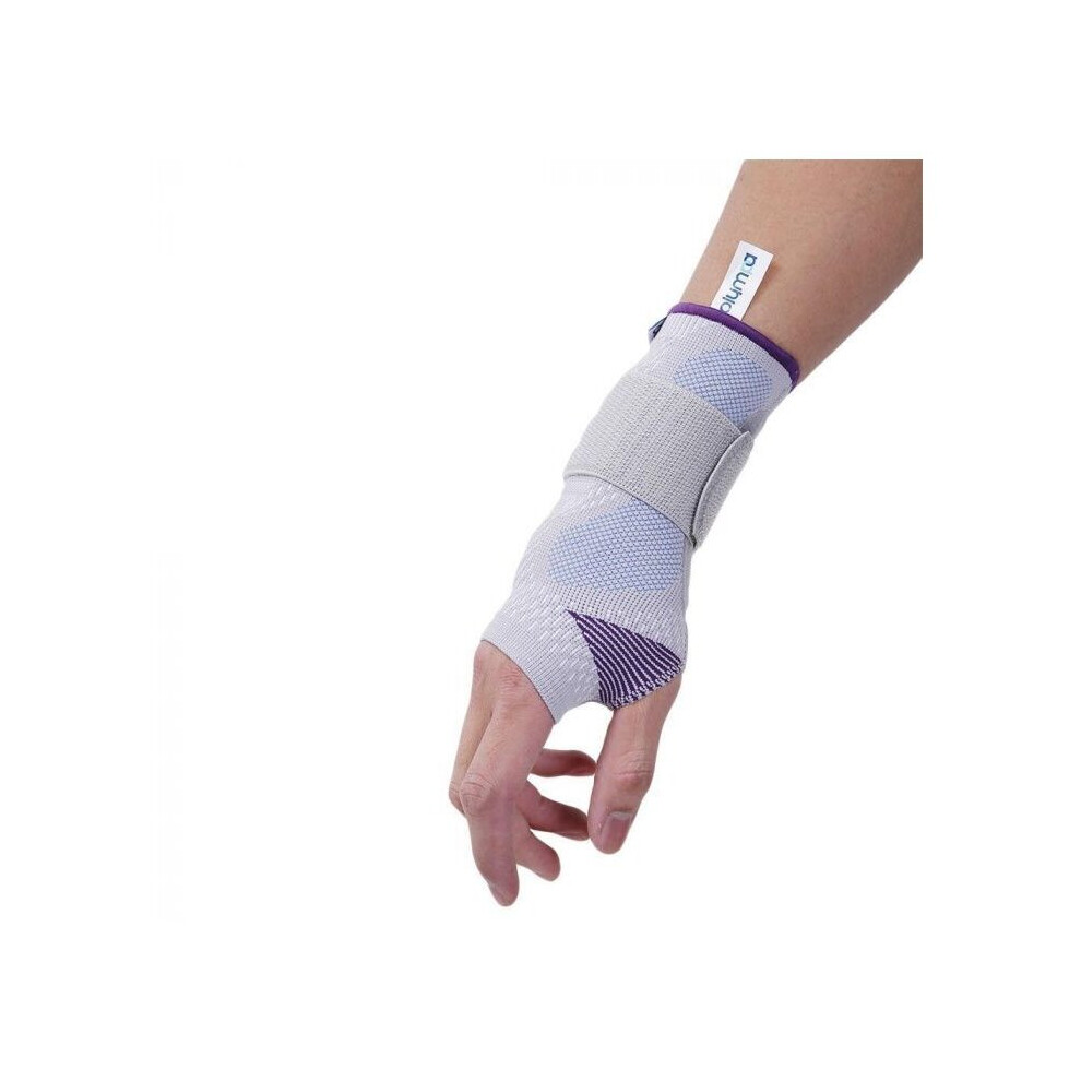 Olympa Snug Wrist Support with Stay & Gel Pad Left Cool Grey S
