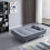 Living And Home Grey 3 Seater Convertible Recliner Sofa Bed with 2 Pillows 3