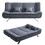 Living And Home Grey 3 Seater Convertible Recliner Sofa Bed with 2 Pillows 4