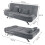 Living And Home Grey 3 Seater Convertible Recliner Sofa Bed with 2 Pillows 7