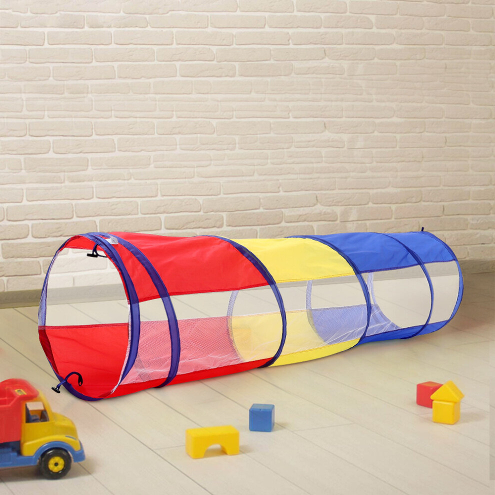 6FT Crawl Play Tunnel Pop-up Tunnel for Kids Multicoloured