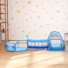 3-in-1 Kids Pop Up Play Tent Set Toddler Tunnel Playhouse