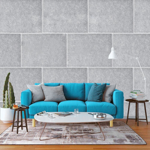 Living And Home 12pcs Acoustic Panels Studio Soundproofing Wall Tiles