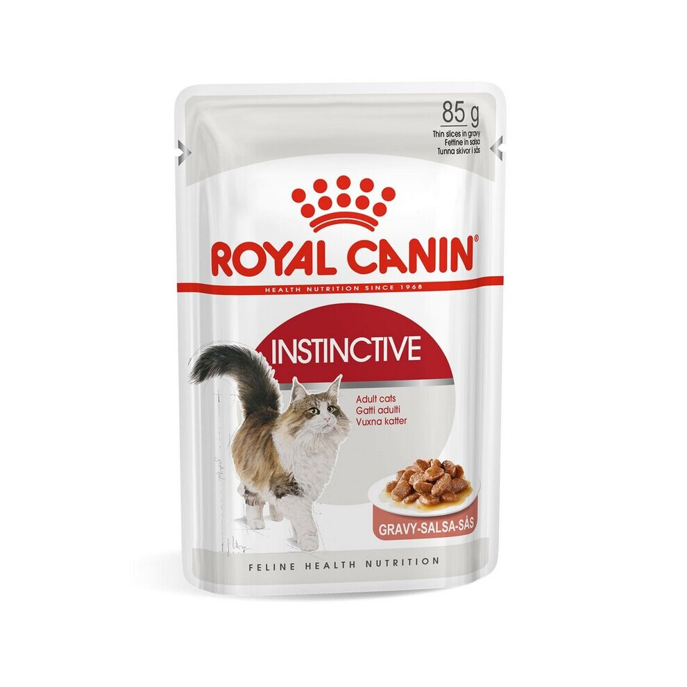 Royal Canin Feline Health Nutrition Instinctive Wet Cat Food (Chunks in Gravy, Adult Cats, 85 g)