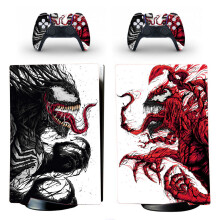 (for PS5 Digital Version ) Venom Carnage Skin Stickers Decals for PS5 Marvel
