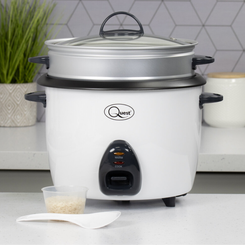 (1.5 Litres) Quest 2-in-1 Rice Cookers & Steamers / 3 Sizes