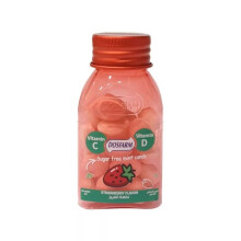 Dosfarm Sugar Free Candy With Vitamin C & Vitamin D Strawberry 22 g