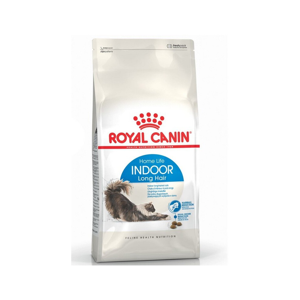 Royal Canin Indoor Long Hair Dry Cat Food (Adult Cat, 2 kg)