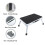 Step Stool Foldable One Stepladder with Handle Wide Step Platform 330lbs Capacity for Home Kitchen Garden 8