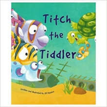 Large Childrens Bedtime Story - Titch The Tiddler - Fish Picture Book Kids 2196
