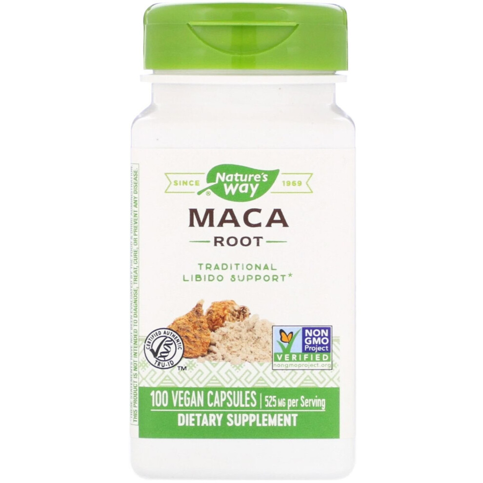 Nature's Way Maca Root Vegan Capsules 100's