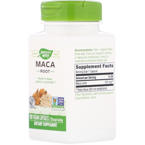 Nature's Way Maca Root Vegan Capsules 100's 2