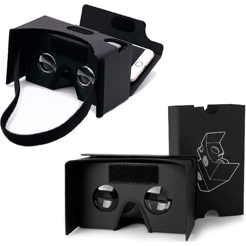 2 Pack VR Headset 3D Box Virtual Reality Glasses with Large Clear 3D Optical Lenses and Comfortable Headband 1