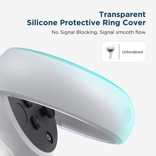 Controller protection accessory, impact resistant silicone ring cover for Quest 2 accessories 2