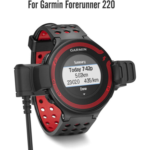 For Garmin Forerunner 220 Smart Watch Charger Dock with 1M Charging Cable - Black 2