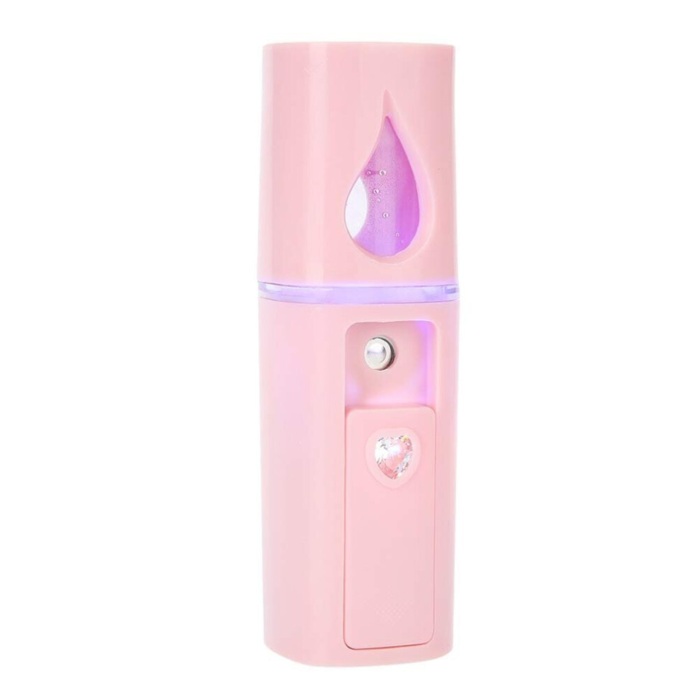 Gopatriot Memory Pink Ion Mist Handheld Facial Mist Moisturizer With Usb Rechargeable