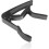6-String One-Hand Capo for Acoustic Electric Guitar - 2-Pack Black & Silver 4