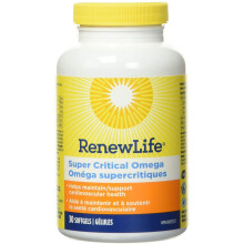 Renew Life Critical Omega Fish Oil Heart Brain Support Softgels - 30'S