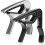 6-String One-Hand Capo for Acoustic Electric Guitar - 2-Pack Black & Silver 1