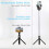 Phone Selfie Stick Tripod Retractable with Remote Control - Black 3