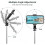 Selfie Stick Tripod with Fill Light, Extendable Lightweight Bluetooth Selfie Stick - Black 4