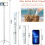 Selfie Stick Tripod with Fill Light, Extendable Lightweight Bluetooth Selfie Stick - White 7