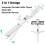 Selfie Stick Tripod with Fill Light, Extendable Lightweight Bluetooth Selfie Stick - White 4