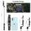 Selfie Stick Tripod with Fill Light, Extendable Lightweight Bluetooth Selfie Stick - Black 6