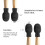 Set of 4 Drum Kit Silent Drum Damper Silicone Drumsticks Silent Practice Tips Percussion Instrument Accessories - Black 3