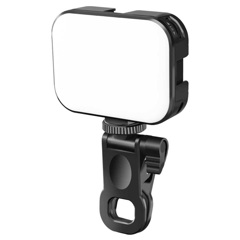 VL100X LED Selfie Light with Clip Dual Color LED Video Light, Dimmable 3000-7000K