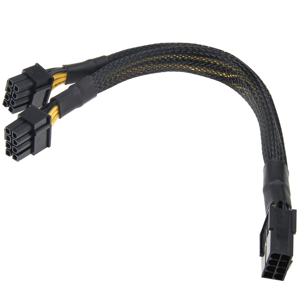 8-Pin To Dual 8-Pin Pcie Cable, Gpu Vga Pcie 8-Pin Female To 2Â¡Ã8-Pin Male Pci Express Power Adapter Y-Splitter Cable 30Cm 9413633942608