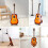 Universal Acoustic Guitar Stand, Wooden X-Frame Portable Stringed Instrument Stand 5