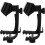Drum Mic Clip Adjustable Plastic Shockproof Drum Mic Stand Utility Edge Mount Clip Holder 1 Pair (Black) 1