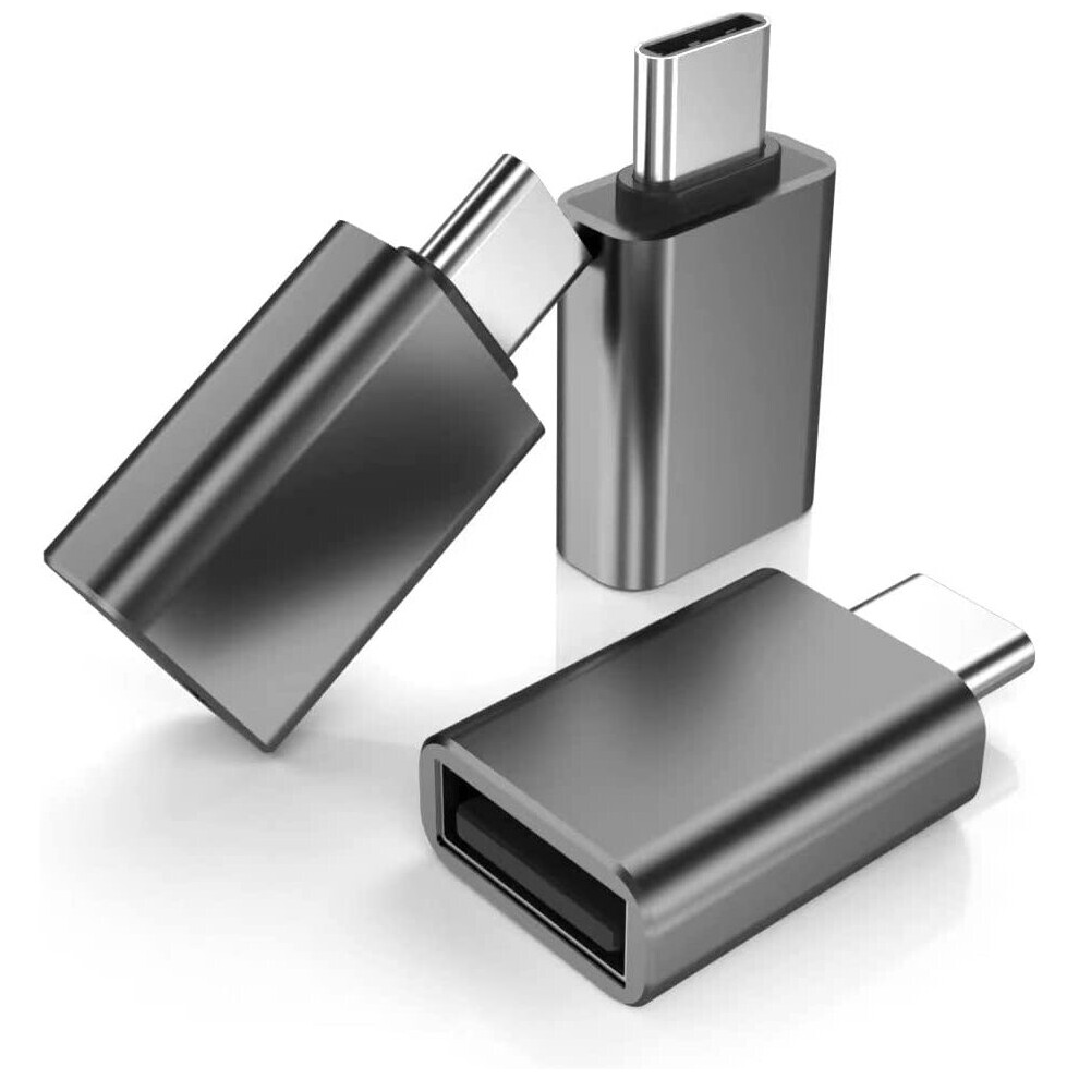 Usb C To Usb Adapter 3-Pack, Type C Male To Usb A 3.0 Female Adapter, Thunderbolt 3 4 Otg Adapter For Macbook Pro 9413633942745