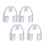 4 Pack Teeth Mouthguards Eliminate Grinding Dental Guard Night Use 4