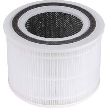 Levoit Core 300-RF Replacement Filter: 3-in-1 Pre-filter with H13 True HEPA & Activated Carbon for Odor & VOC Removal (White)