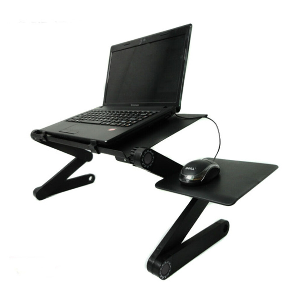 Adjustable Laptop Desk Stand Portable Metal Ergonomic Lap Desk For Tv Bed Sofa Pc Notebook Table Desk Stand With Mouse Pad 5063131966251