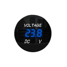 DC 12V 24V Display Car Replacement Voltmeter, 12V 24V 36V Digital Voltmeter Waterproof Mini Battery Monitor