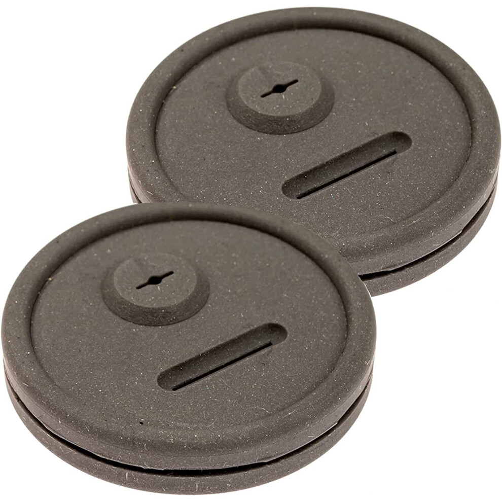 2 Pack Thermometer and Probe Grommet for Weber Smokey Mountain Cookers & More - with Replacement 85037