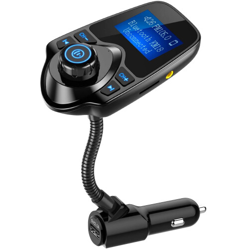 Wireless Car Bluetooth FM Transmitter Radio Adapter Car Kit W 1.44 Inch Display 1
