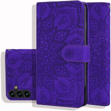Phone Case PU Leather Folio Wallet Case Flip Shockproof Case with Card Slots Magnetic Closure for Samsung Galaxy A13 5G Phone (6.5 Inch), Purple