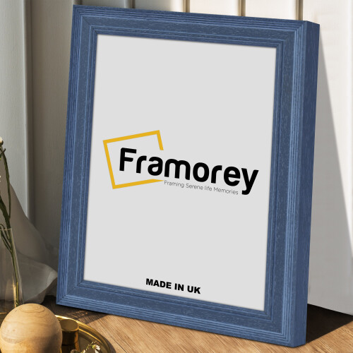 (80x60 CM) Grey Poster Frame / Picture Frame / Engraved Wooden Effect Frame / Photo Frame / Personalized Frame 1
