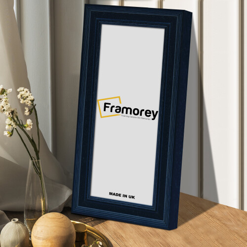 (26x8 Inch) Panorama Style Picture Frame / Solid Wood Effect Frame / Black Photo Frame 1